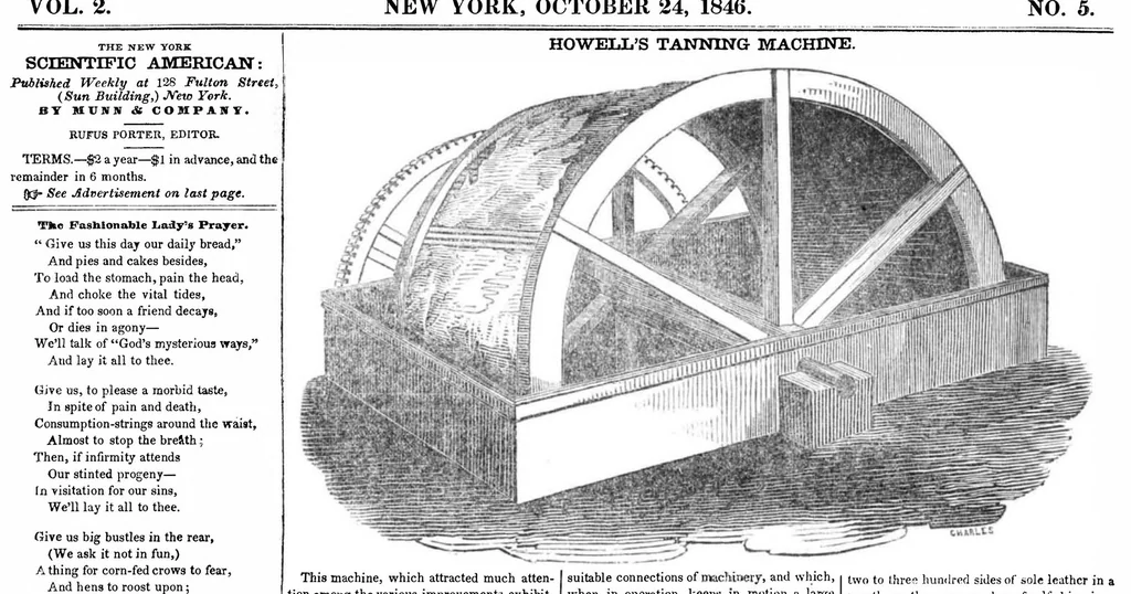 An illustration from Scientific American, Vol. 2, No. 5 (1846), 1846, leaf 0