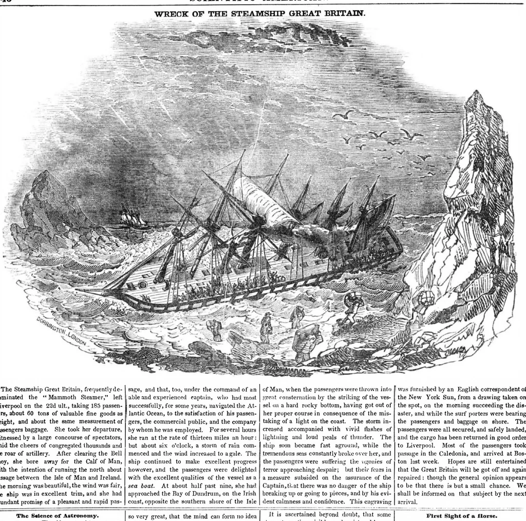 An illustration from Scientific American, Vol. 2, No. 6 (1846), 1846, leaf 5
