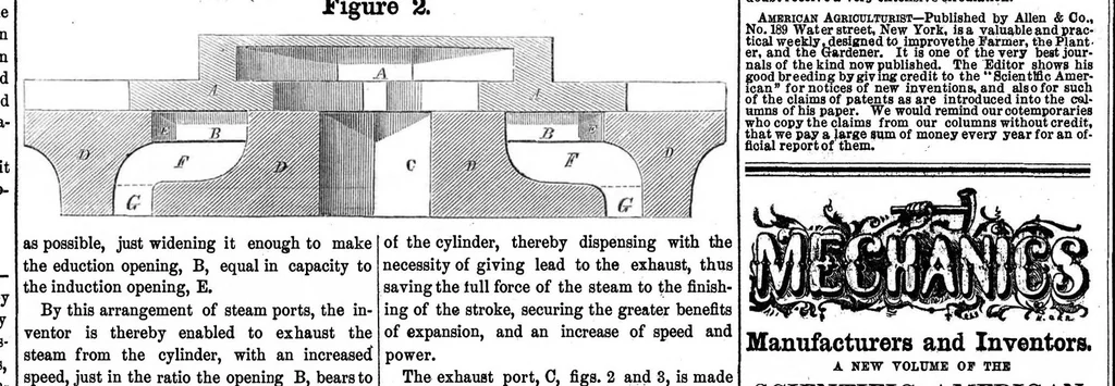 An illustration from Scientific American, Vol. 9, No. 27 (1854), 1854, leaf 7