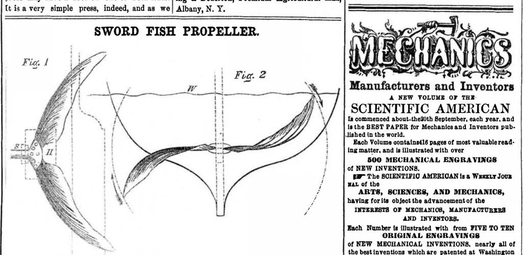 An illustration from Scientific American, Vol. 9, No. 48 (1854), 1854, leaf 7