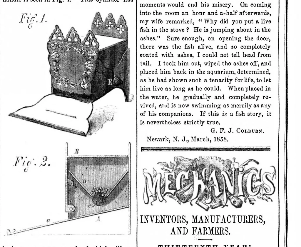 An illustration from Scientific American, Vol. 13, No. 28 (1858), 1858, leaf 7