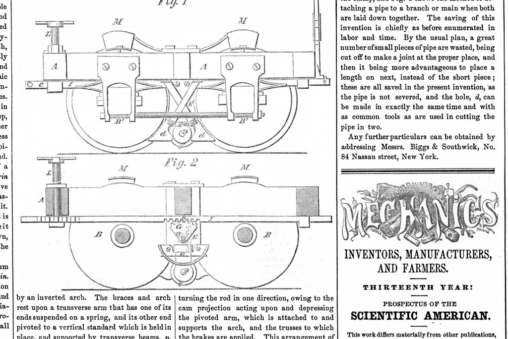 An illustration from Scientific American, Vol. 13, No. 39 (1858), 1858, leaf 7