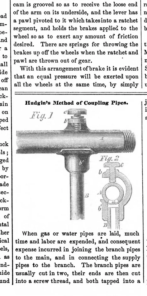 An illustration from Scientific American, Vol. 13, No. 39 (1858), 1858, leaf 7