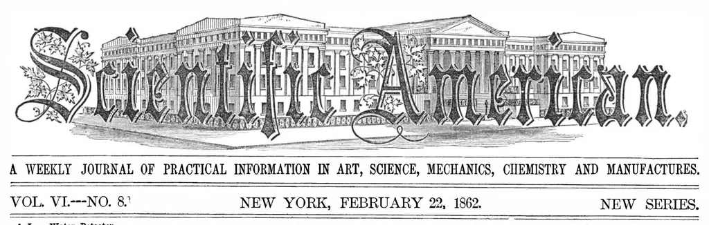 An illustration from Scientific American, Vol. 6, No. 8 (1862), 1862, leaf 0