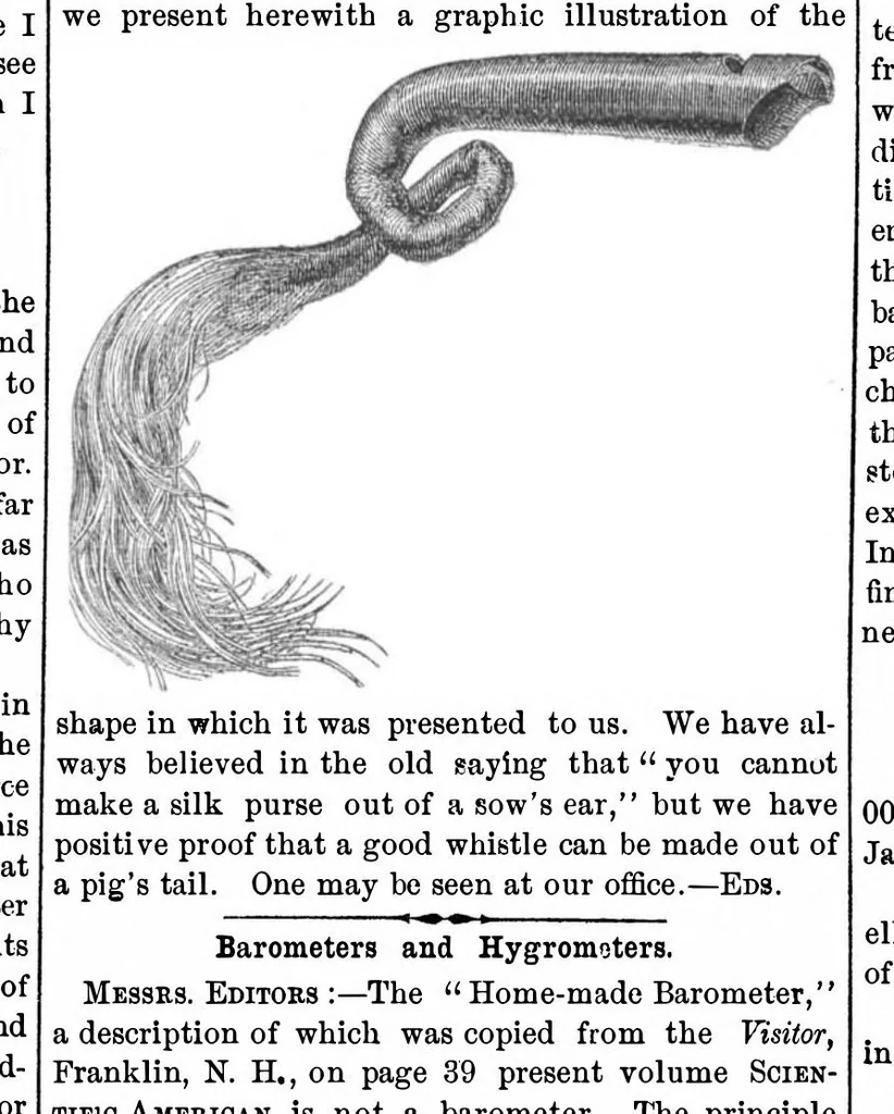An illustration from Scientific American, Vol. 6, No. 10 (1862), 1862, leaf 5