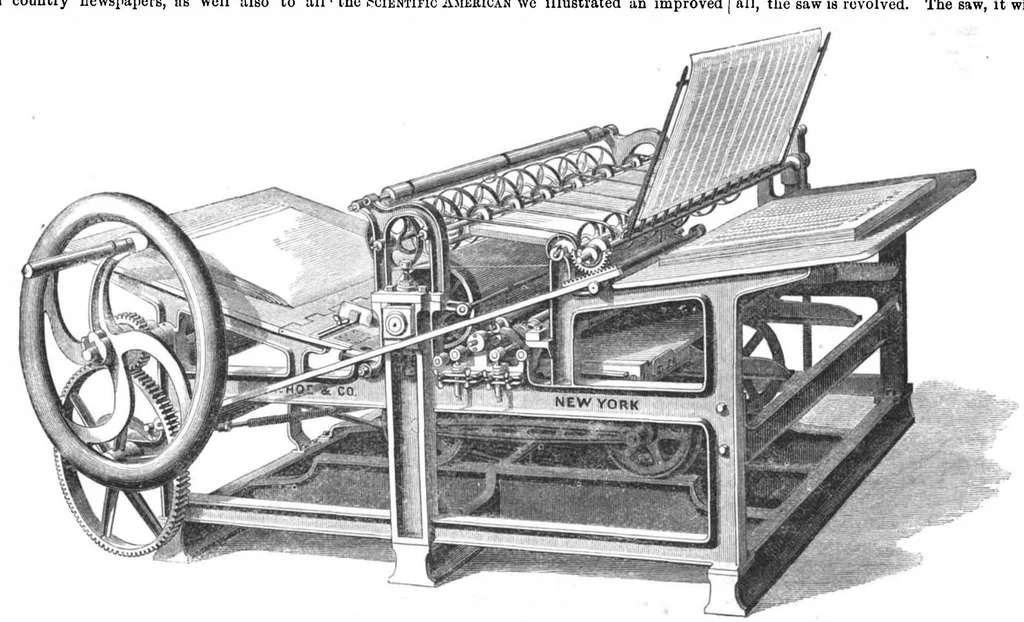 An illustration from Scientific American, Vol. 8, No. 8 (1863), 1863, leaf 7