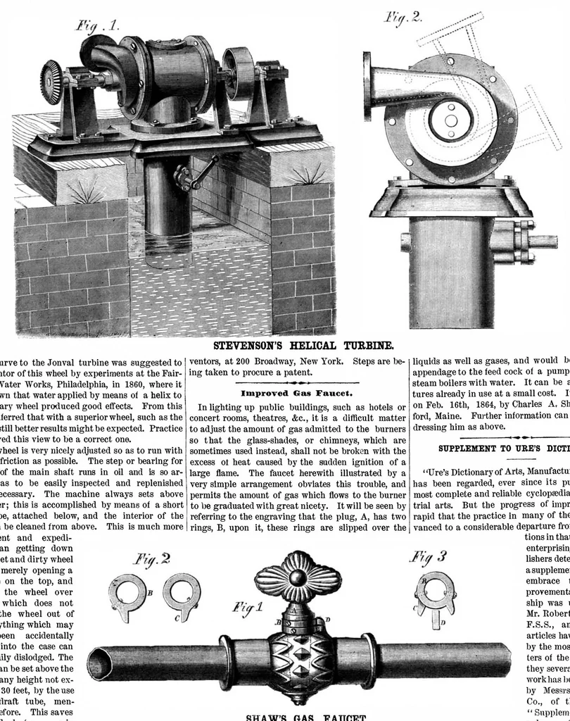 An illustration from Scientific American, Vol. 10, No. 18 (1864), 1864, leaf 7