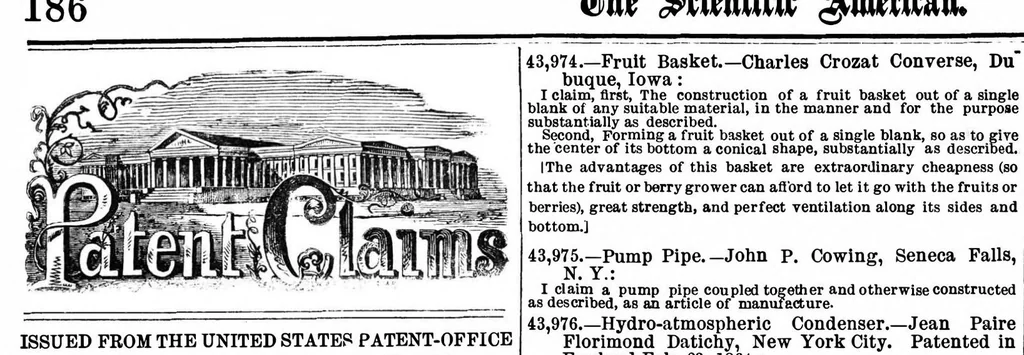 An illustration from Scientific American, Vol. 11, No. 12 (1864), 1864, leaf 9