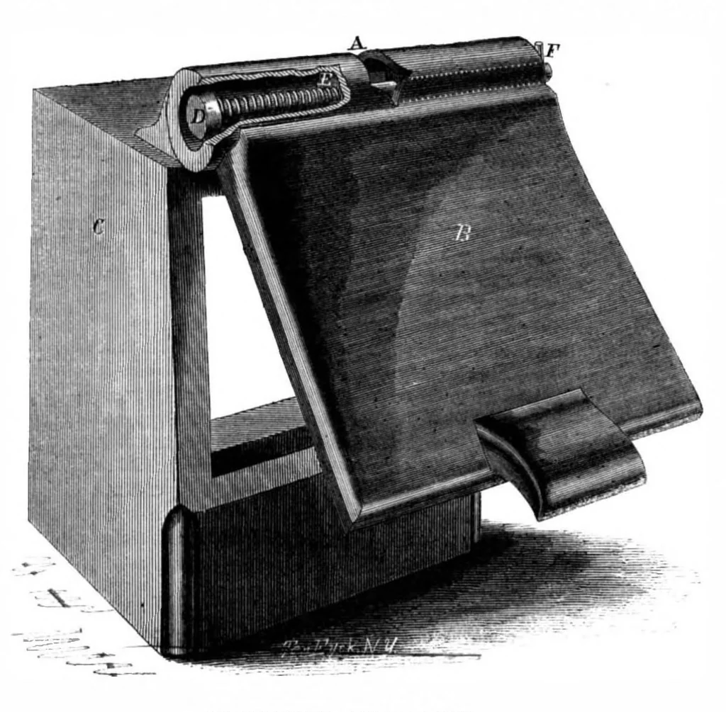 An illustration from Scientific American, Vol. 12, No. 1 (1865), 1865, leaf 6