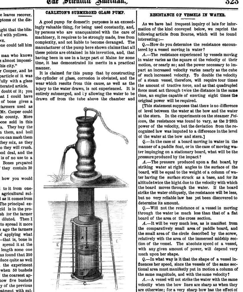 An illustration from Scientific American, Vol. 12, No. 21 (1865), 1865, leaf 4