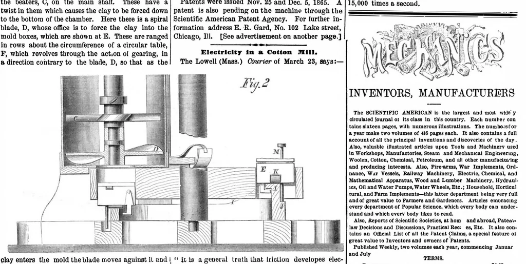 An illustration from Scientific American, Vol. 14, No. 15 (1866), 1866, leaf 15