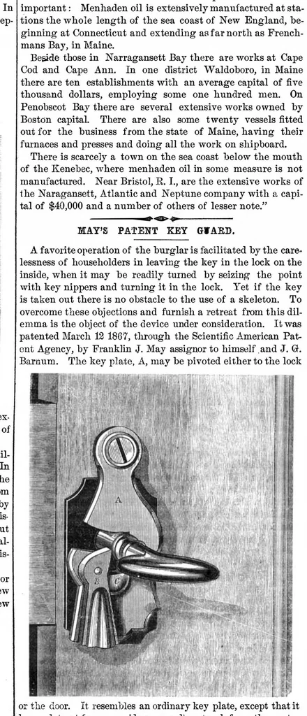 An illustration from Scientific American, Vol. 16, No. 24 (1867), 1867, leaf 3