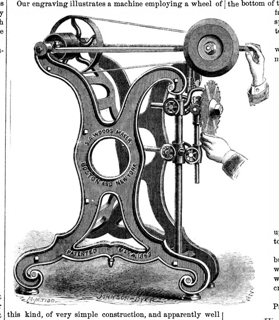 An illustration from Scientific American, Vol. 22, No. 12 (1870), 1870, leaf 4
