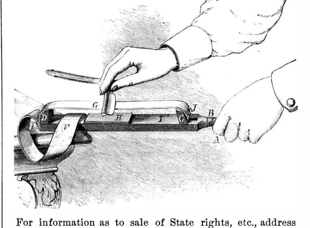 An illustration from Scientific American, Vol. 25, No. 9 (1871), 1871, leaf 7