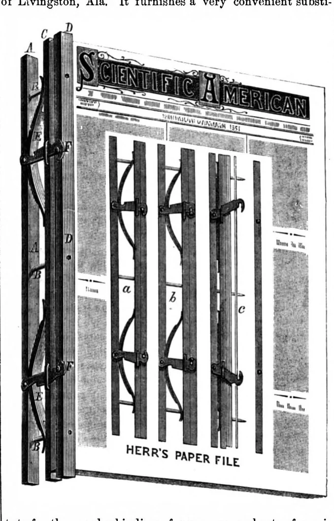 An illustration from Scientific American, Vol. 25, No. 18 (1871), 1871, leaf 7