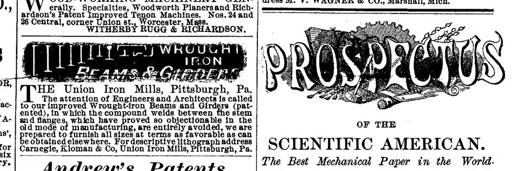 An illustration from Scientific American, Vol. 27, No. 22 (1872), 1872, leaf 14
