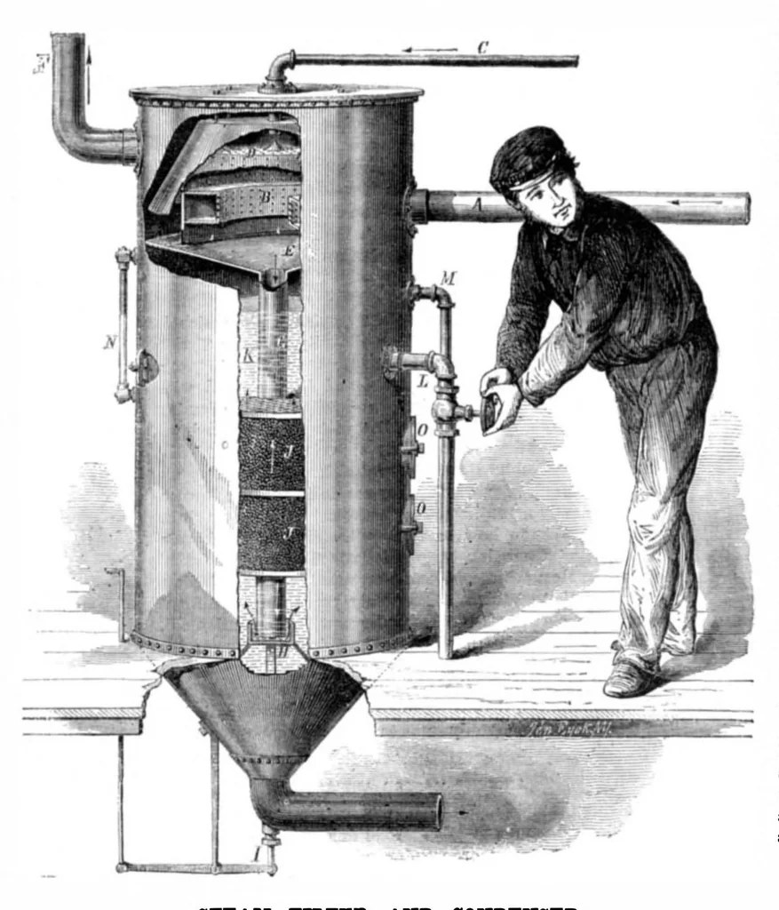 An illustration from Scientific American, Vol. 28, No. 7 (1873), 1873, leaf 7