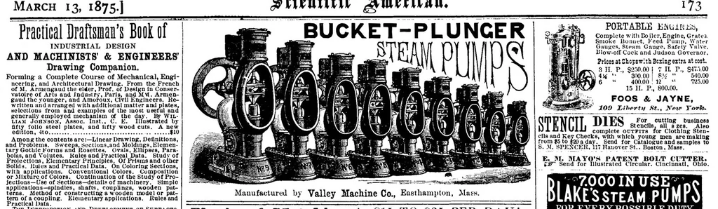 An illustration from Scientific American, Vol. 32, No. 11 (1875), 1875, leaf 14