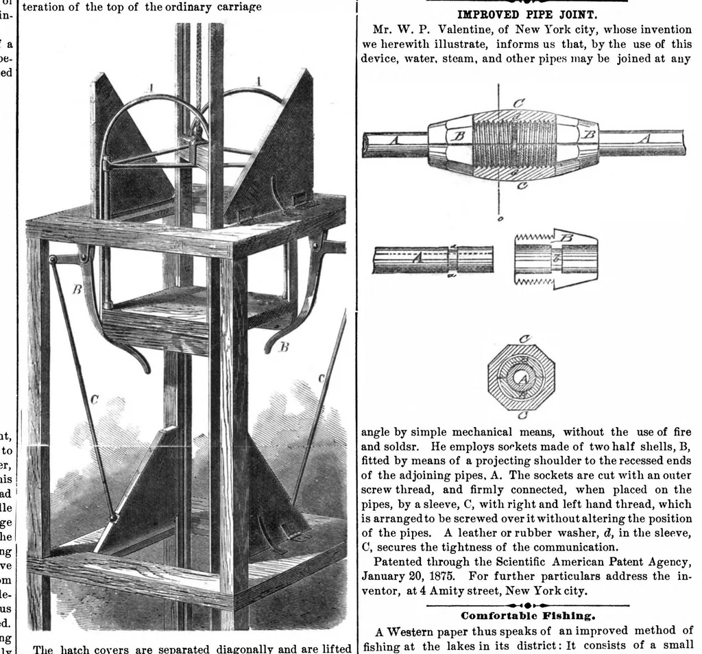 An illustration from Scientific American, Vol. 32, No. 12 (1875), 1875, leaf 7