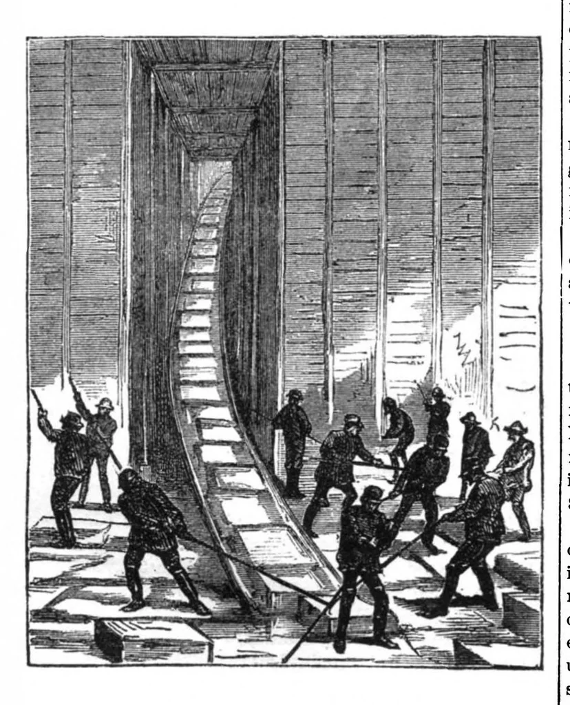 An illustration from Scientific American, Vol. 32, No. 13 (1875), 1875, leaf 4