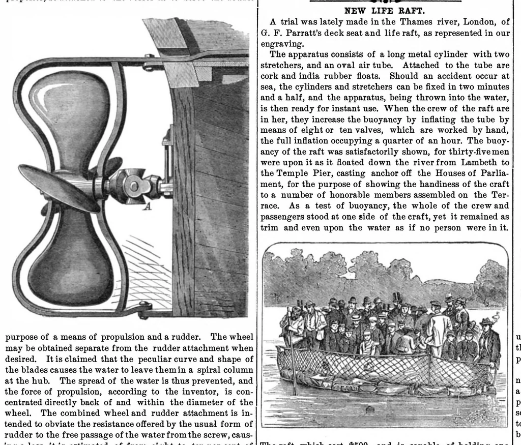 An illustration from Scientific American, Vol. 33, No. 9 (1875), 1875, leaf 7