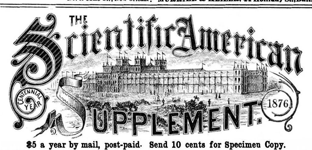 An illustration from Scientific American, Vol. 34, No. 5 (1876), 1876, leaf 15