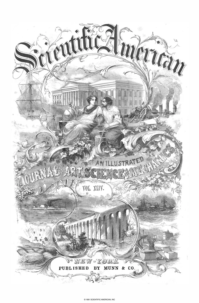 An illustration from Scientific American, Vol. 44, No. 1 (1881), 1881, leaf 0