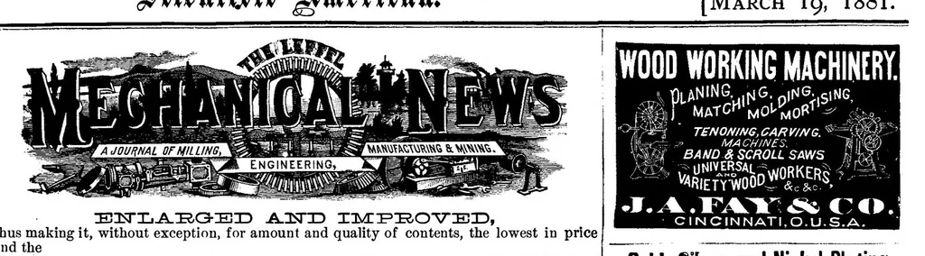An illustration from Scientific American, Vol. 44, No. 12 (1881), 1881, leaf 13