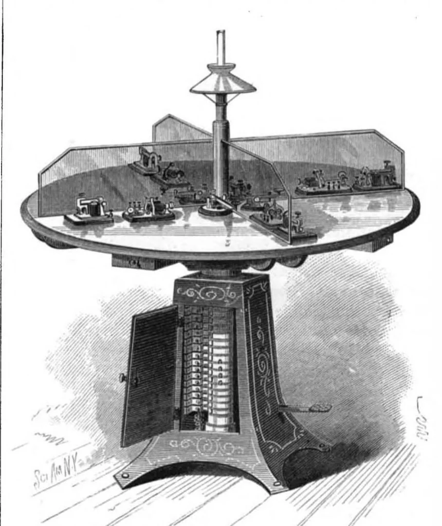 An illustration from Scientific American, Vol. 46, No. 8 (1882), 1882, leaf 7