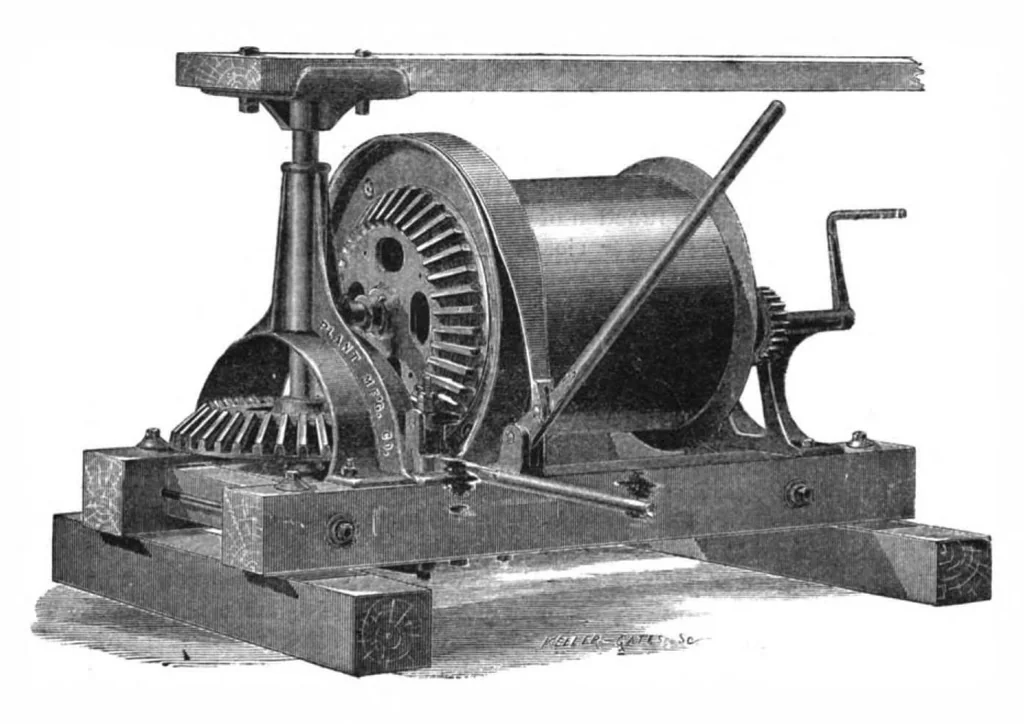 An illustration from Scientific American, Vol. 47, No. 7 (1882), 1882, leaf 7