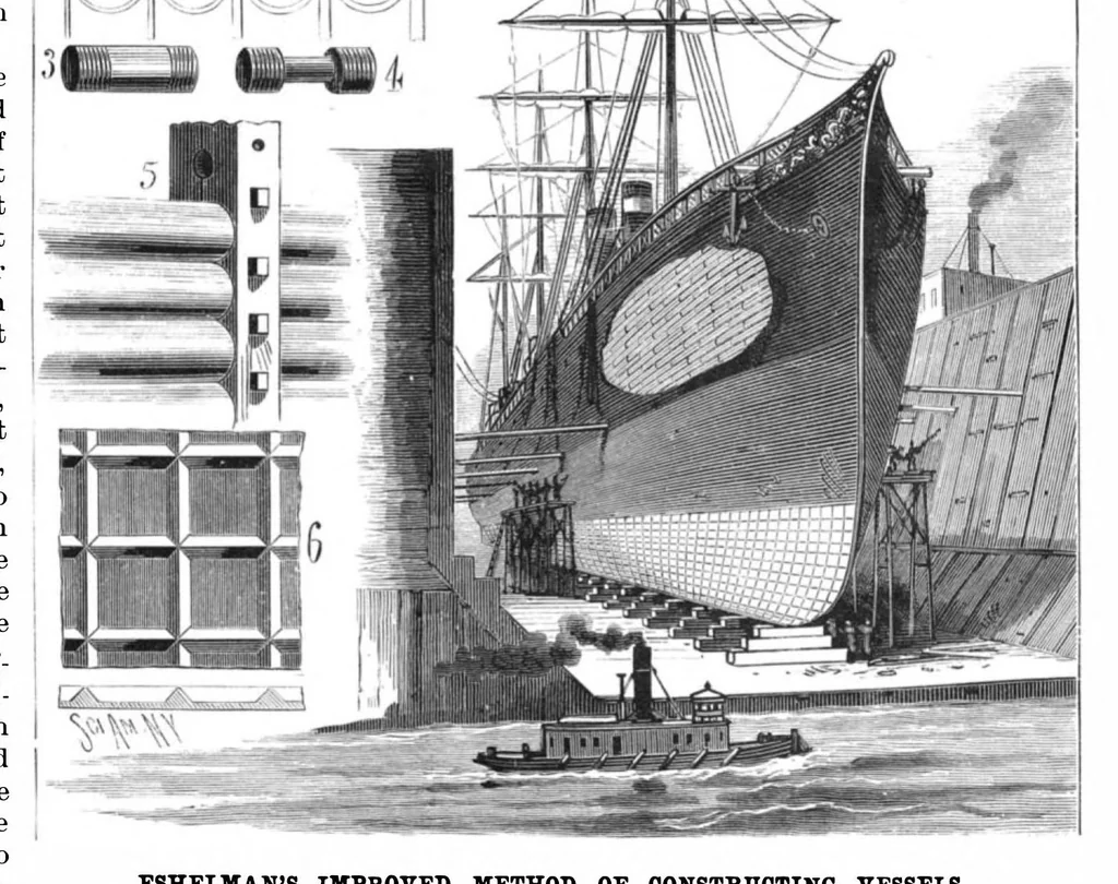 An illustration from Scientific American, Vol. 52, No. 15 (1885), 1885, leaf 7