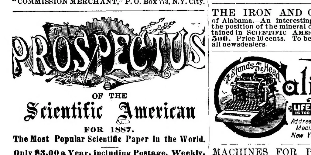 An illustration from Scientific American, Vol. 57, No. 5 (1887), 1887, leaf 14
