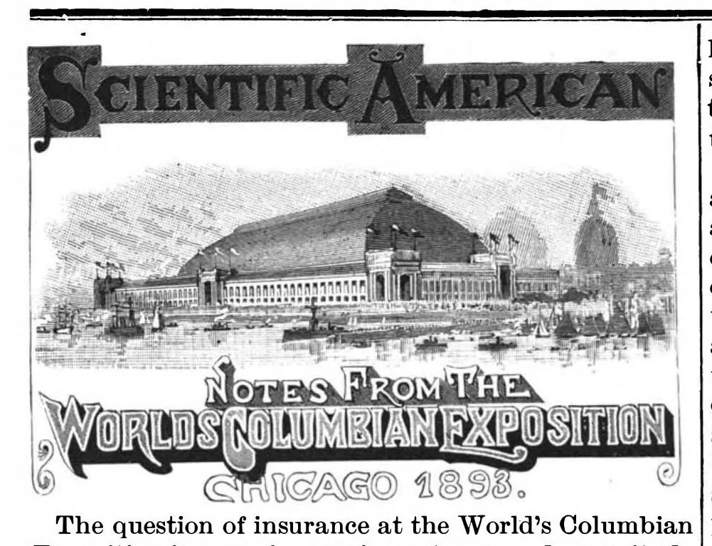 An illustration from Scientific American, Vol. 68, No. 15 (1893), 1893, leaf 2