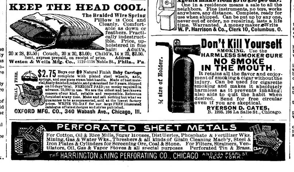 An illustration from Scientific American, Vol. 71, No. 9 (1894), 1894, leaf 14