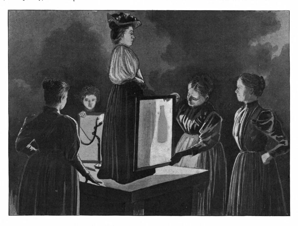 An illustration from Scientific American, Vol. 77, No. 6 (1897), 1897, leaf 8
