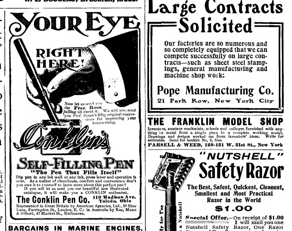 An illustration from Scientific American, Vol. 91, No. 14 (1904), 1904, leaf 15