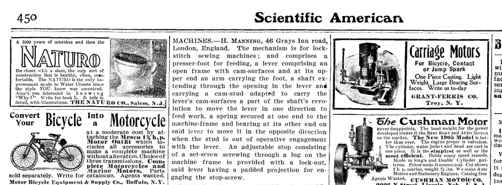 An illustration from Scientific American, Vol. 92, No. 22 (1905), 1905, leaf 13