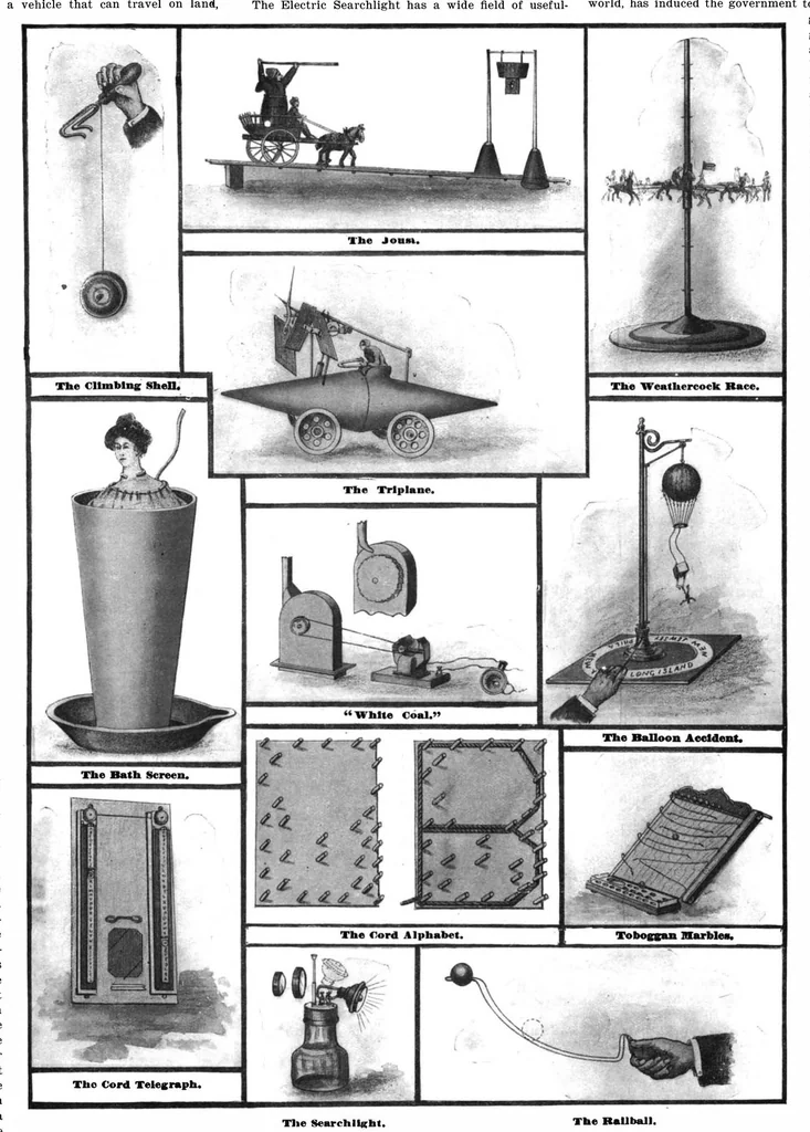 An illustration from Scientific American, Vol. 97, No. 25 (1907), 1907, leaf 9