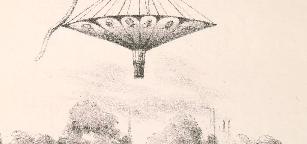An illustration from Scrapbook of early aeronautica, 1783, leaf 14