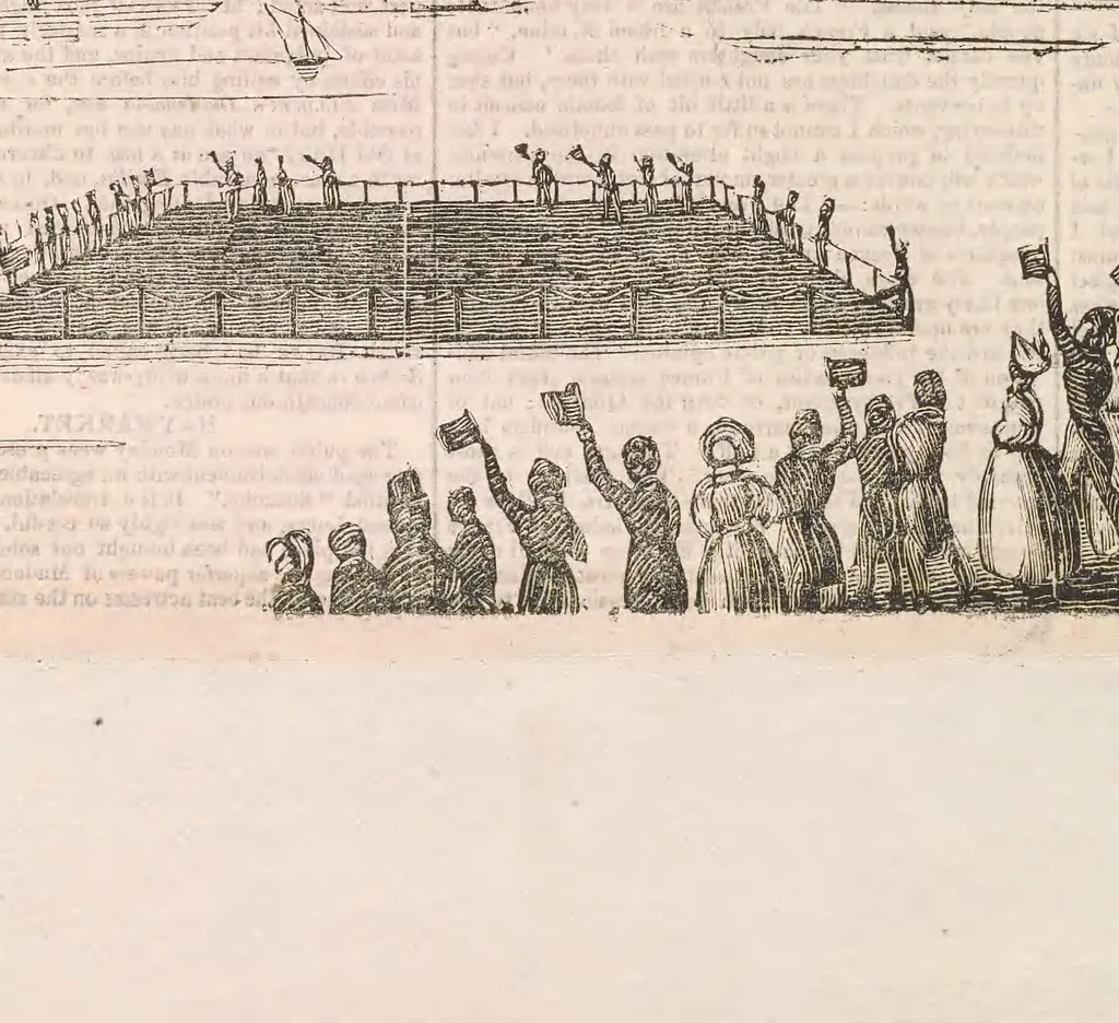 An illustration from Scrapbook of early aeronautica, 1783, leaf 49