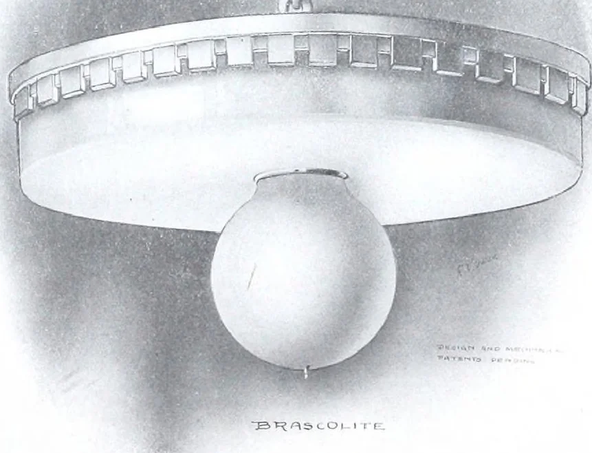 An illustration from Semi-indirect lighting with a new unit practical for any purpose : that is more efficient than any other lighting unit on the market, 1920, leaf 12