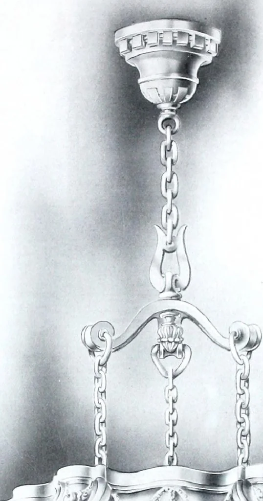 An illustration from Semi-indirect lighting with a new unit practical for any purpose : that is more efficient than any other lighting unit on the market, 1920, leaf 22
