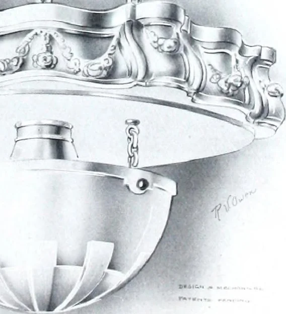 An illustration from Semi-indirect lighting with a new unit practical for any purpose : that is more efficient than any other lighting unit on the market, 1920, leaf 22