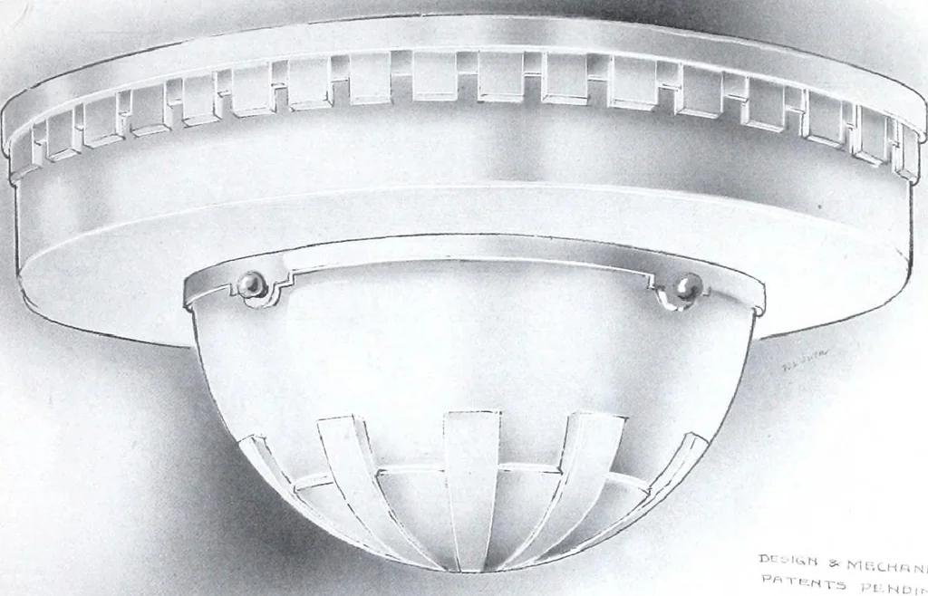 An illustration from Semi-indirect lighting with a new unit practical for any purpose : that is more efficient than any other lighting unit on the market, 1920, leaf 6