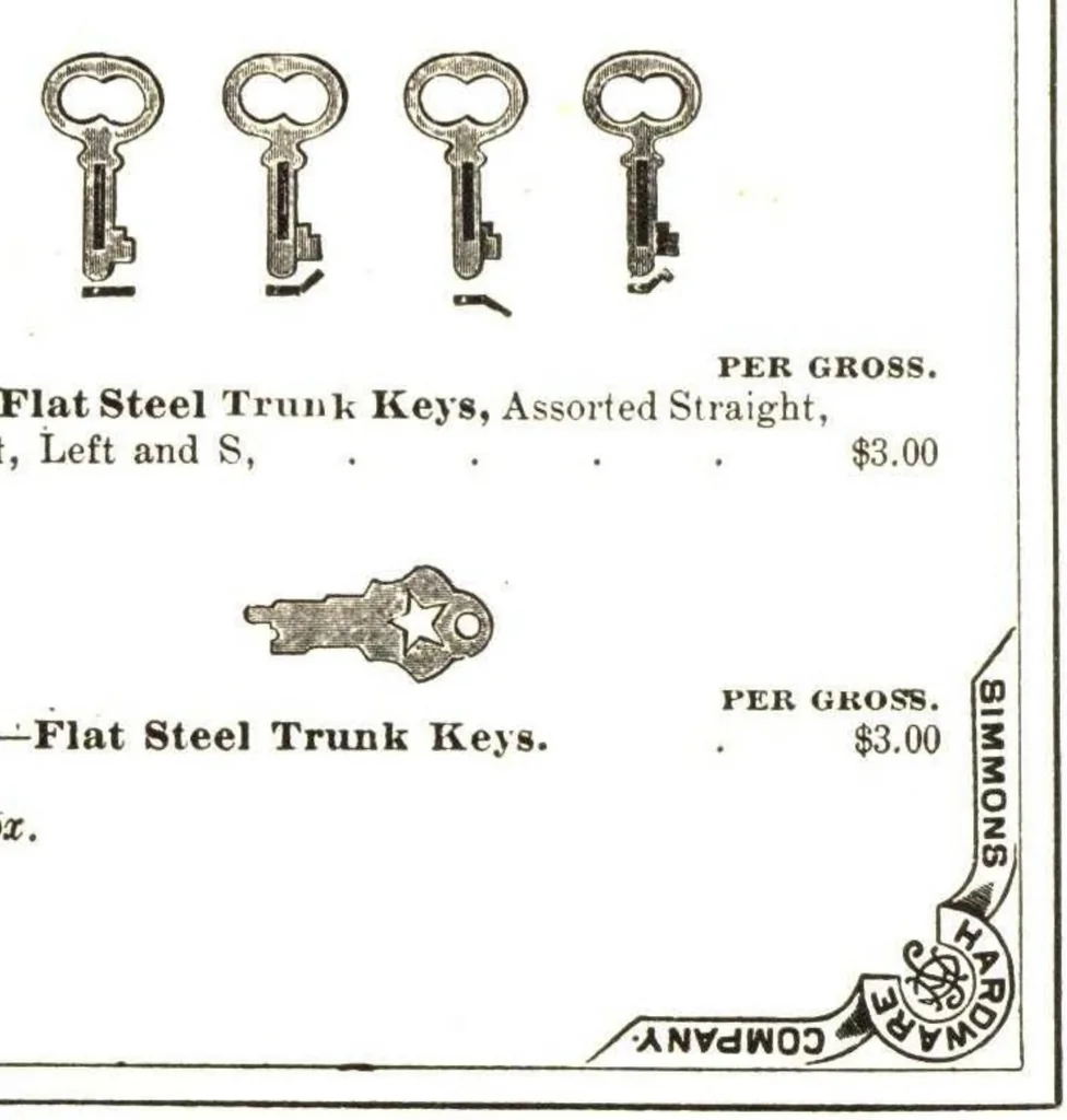An illustration from Builder's hardware : fine locks, artistic designs, in door and window trimmings., 1903, leaf 289
