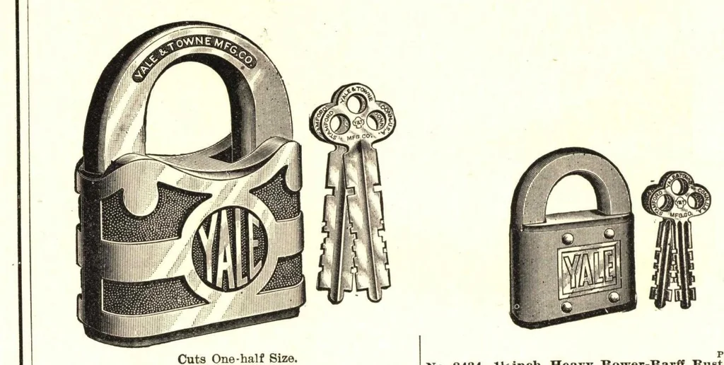 An illustration from Builder's hardware : fine locks, artistic designs, in door and window trimmings., 1903, leaf 35