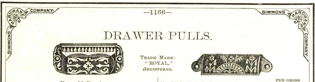 An illustration from Builder's hardware : fine locks, artistic designs, in door and window trimmings., 1903, leaf 383