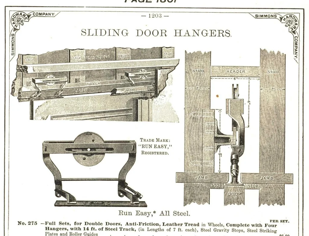 An illustration from Builder's hardware : fine locks, artistic designs, in door and window trimmings., 1903, leaf 424