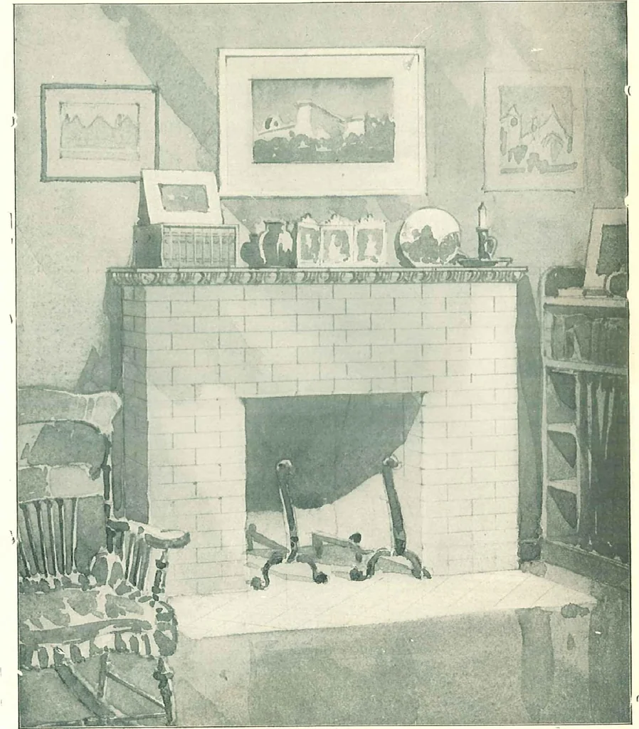 An illustration from Sketch book of the Philadelphia & Boston face brick co., 1904, leaf 108