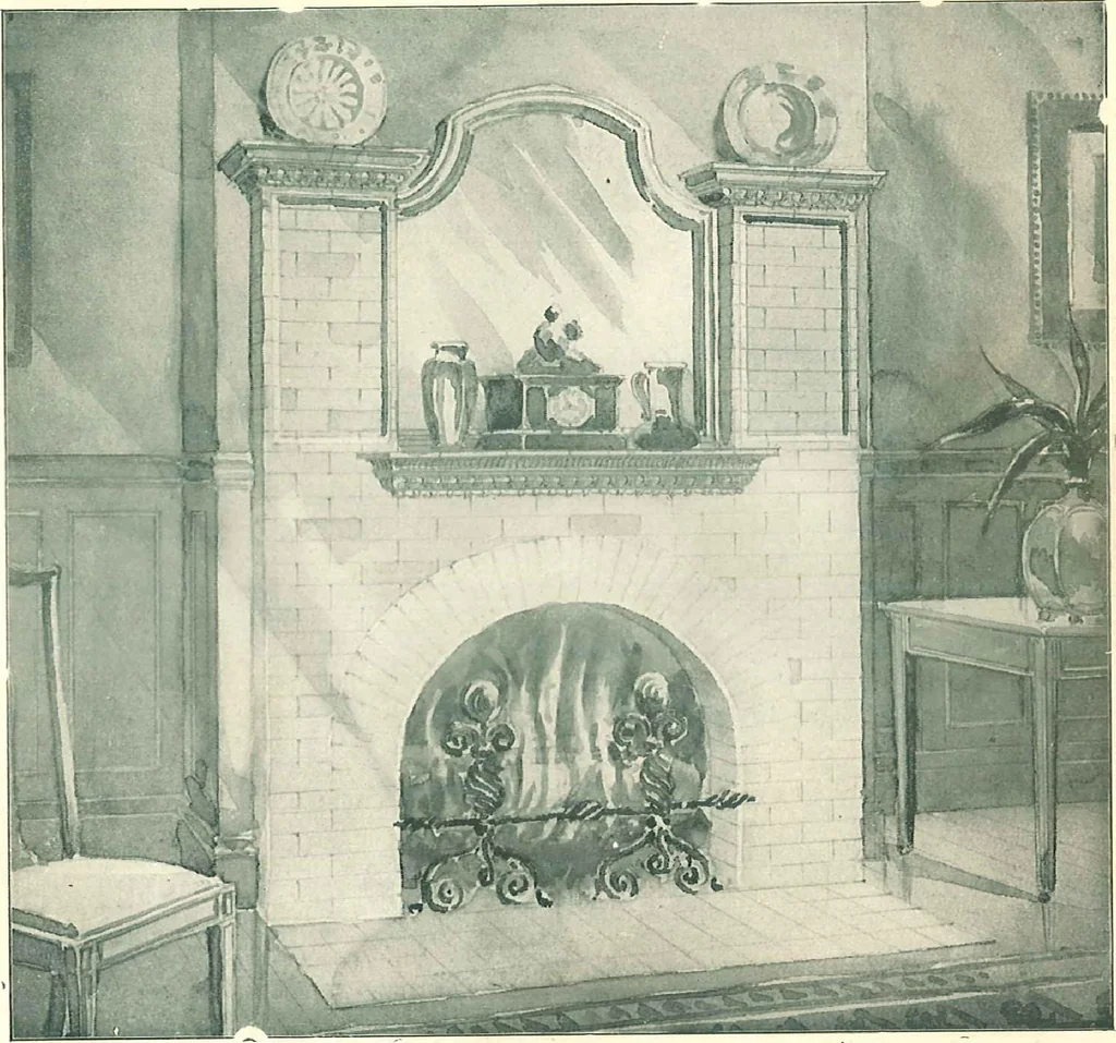 An illustration from Sketch book of the Philadelphia & Boston face brick co., 1904, leaf 114